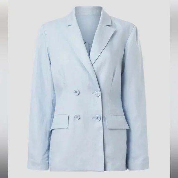 Rosetta Getty x RTR Blue Double Breasted Blazer - Picture 5 of 9